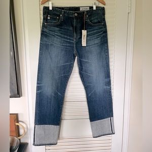NWT Isabelle denim by AG Jeans. High rise straight crop, size 32.